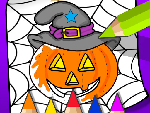 Halloween Coloring Book Game img